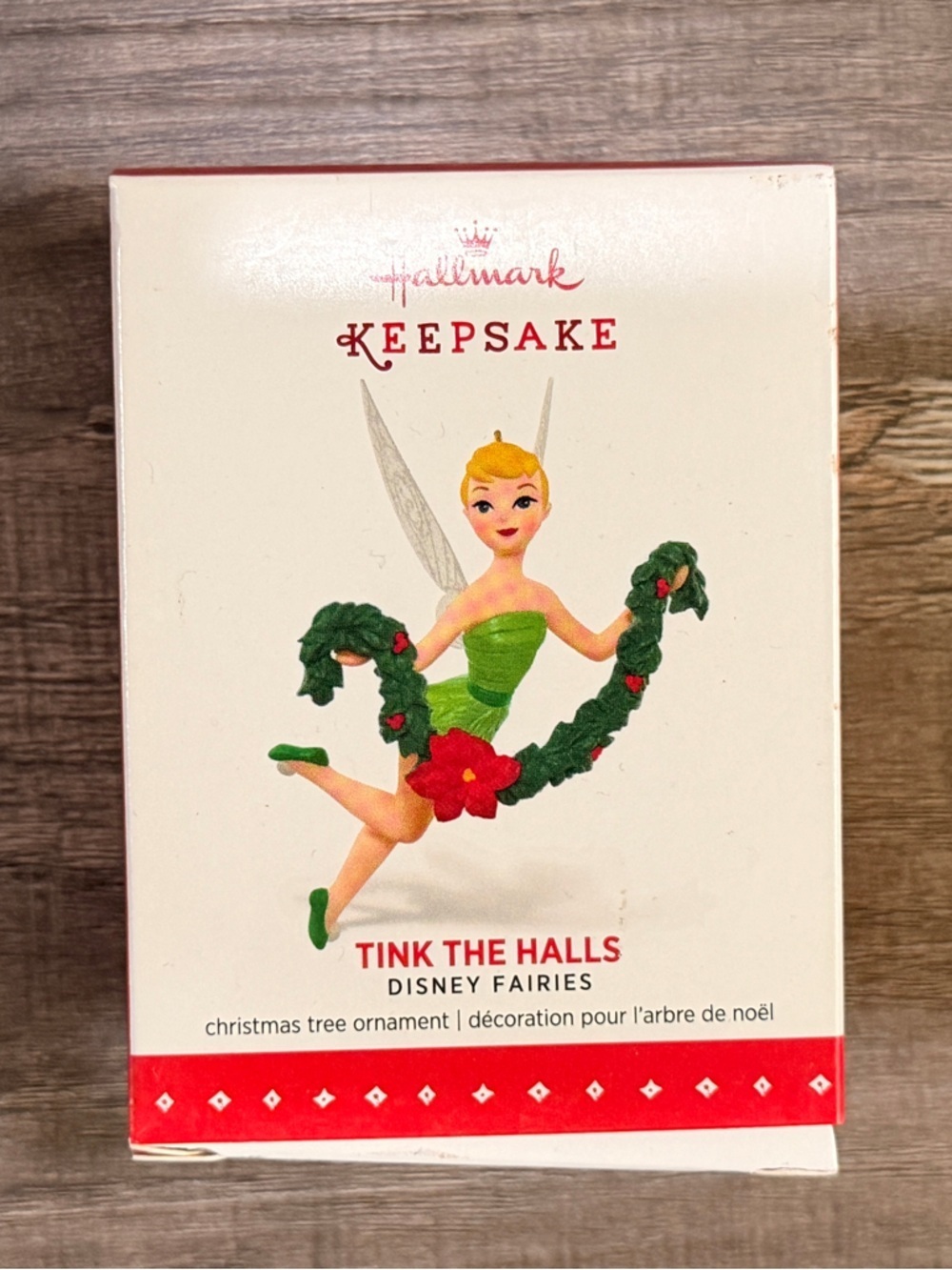 NEW IN BOX Hallmark Disney Fairies Tinker Bell Box - White & Red